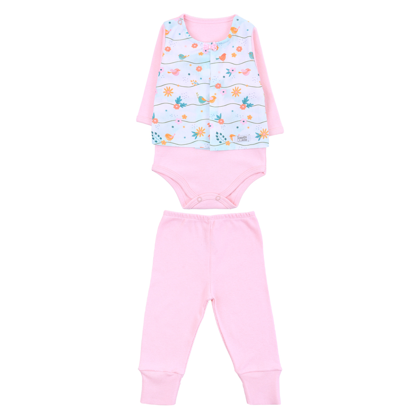 Pagão Bonettinhos Body Manga Longa E Mijão Com Pé