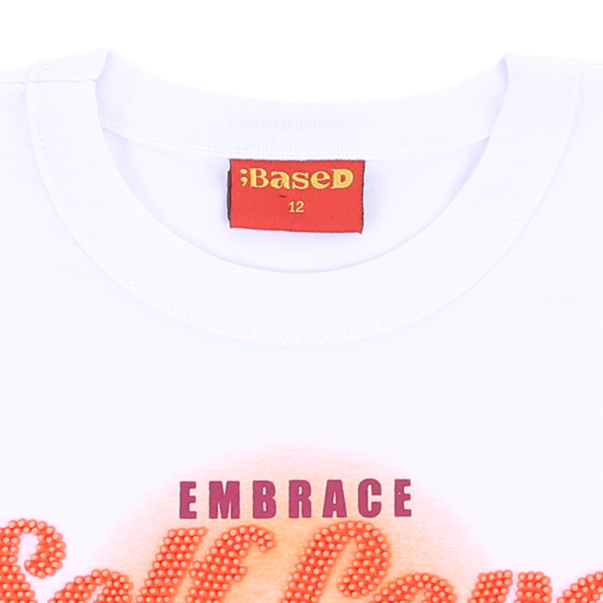 Blusa Juvenil Based Cobre Cós Meia Malha Estampa Self Love