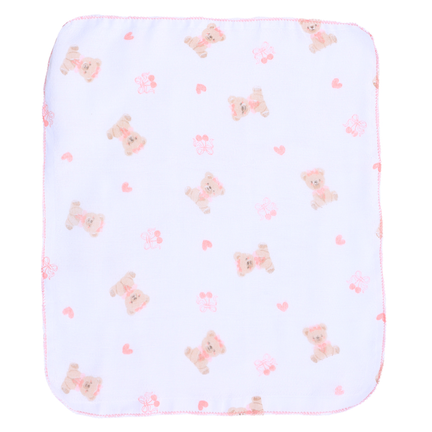 Kit Pano De Boca Incomfral 03 Peças Estampa Ursa