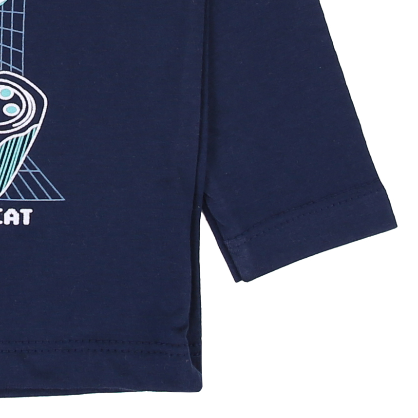 Camiseta Manga Longa Infantil Gijo Kids Meia Malha Estampada