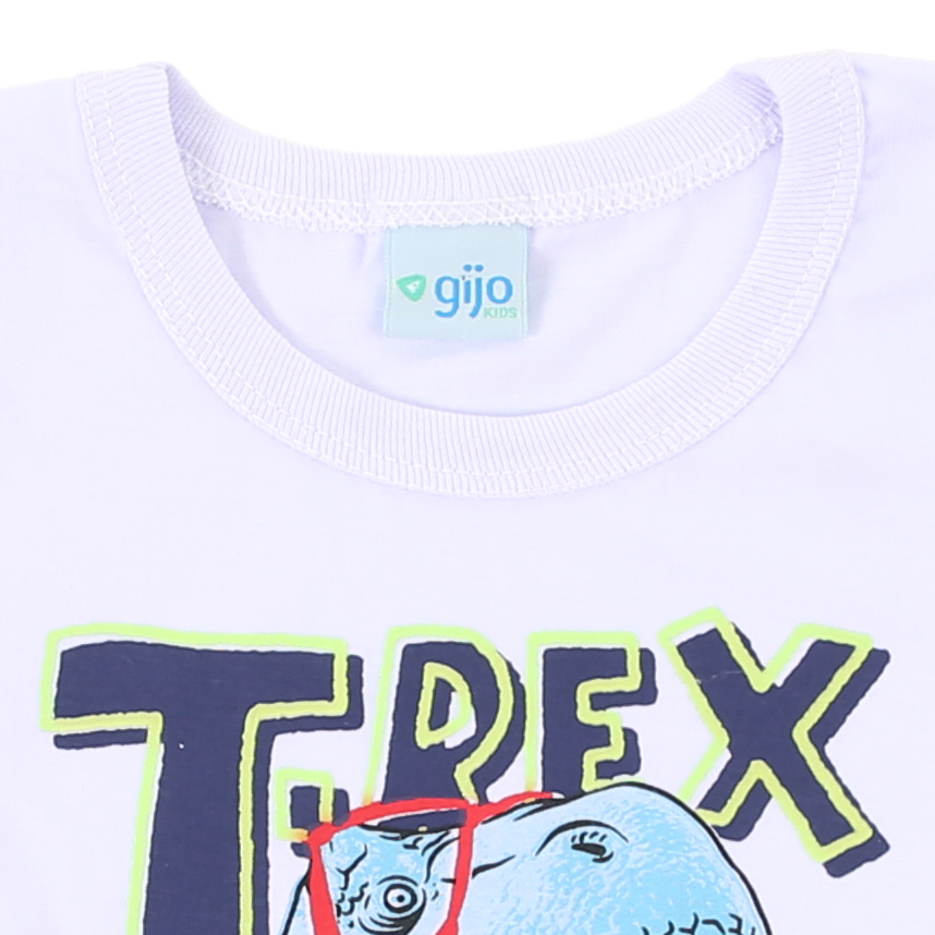 Camiseta Manga Longa Infantil Gijo Kids Meia Malha Estampada