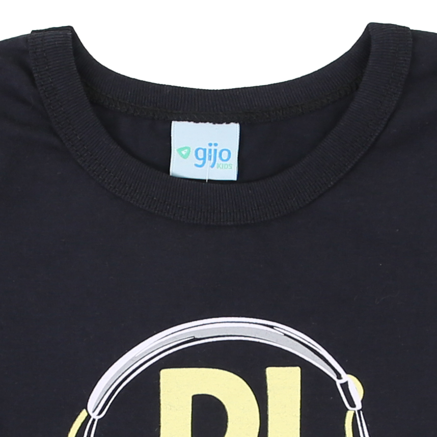 Camiseta Manga Longa Infantil Gijo Kids Meia Malha Estampada