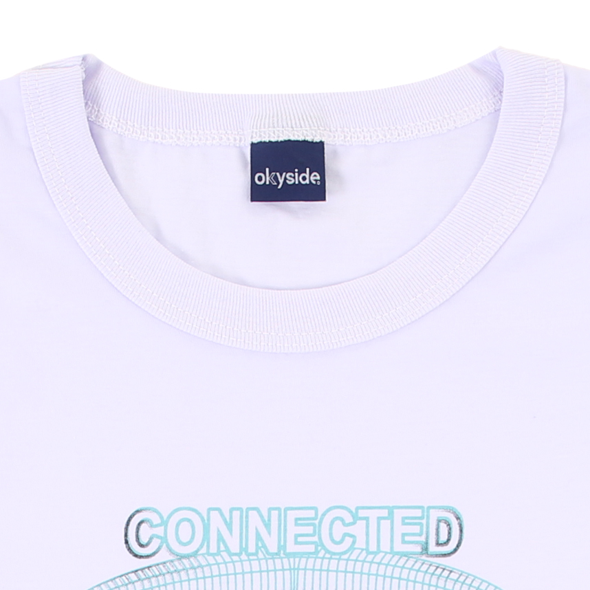 Camiseta Manga Longa Juvenil Okyside Meia Malha Estampada