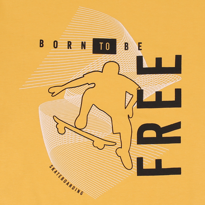 Camiseta Manga Longa Juvenil Okyside Meia Malha Estampada