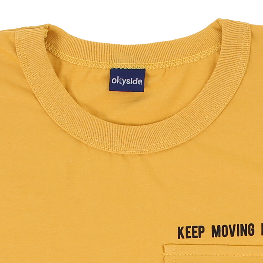 Camiseta Manga Longa Juvenil Okyside Bolso Com Lapela