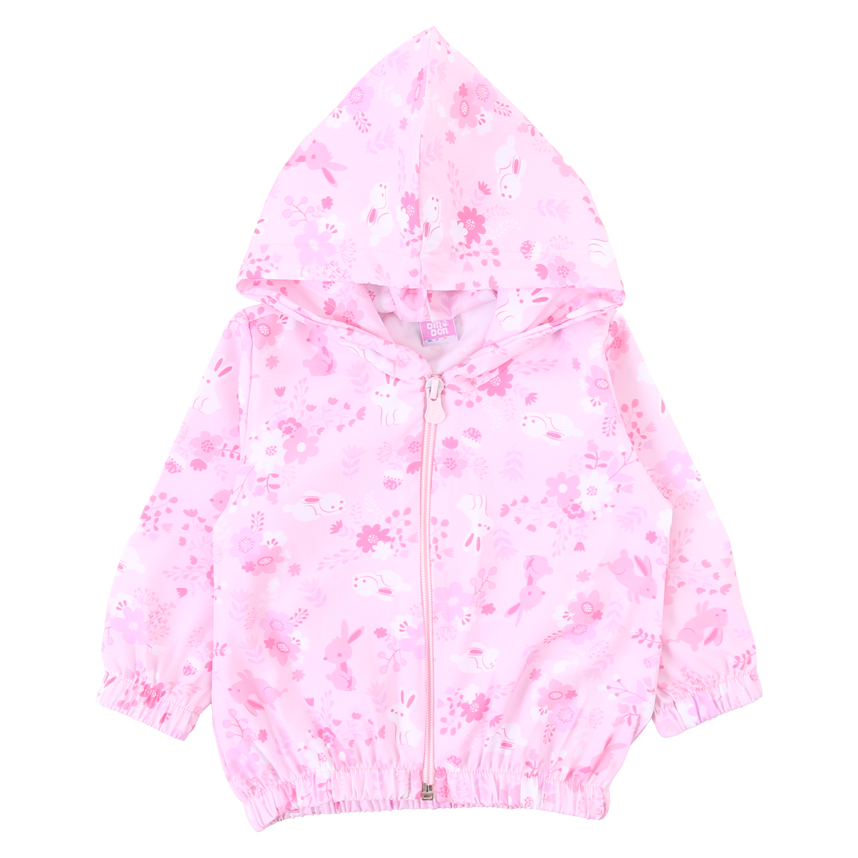 Jaqueta Bebê Din Don Corta Vento Sublimada Com Capuz Raposa