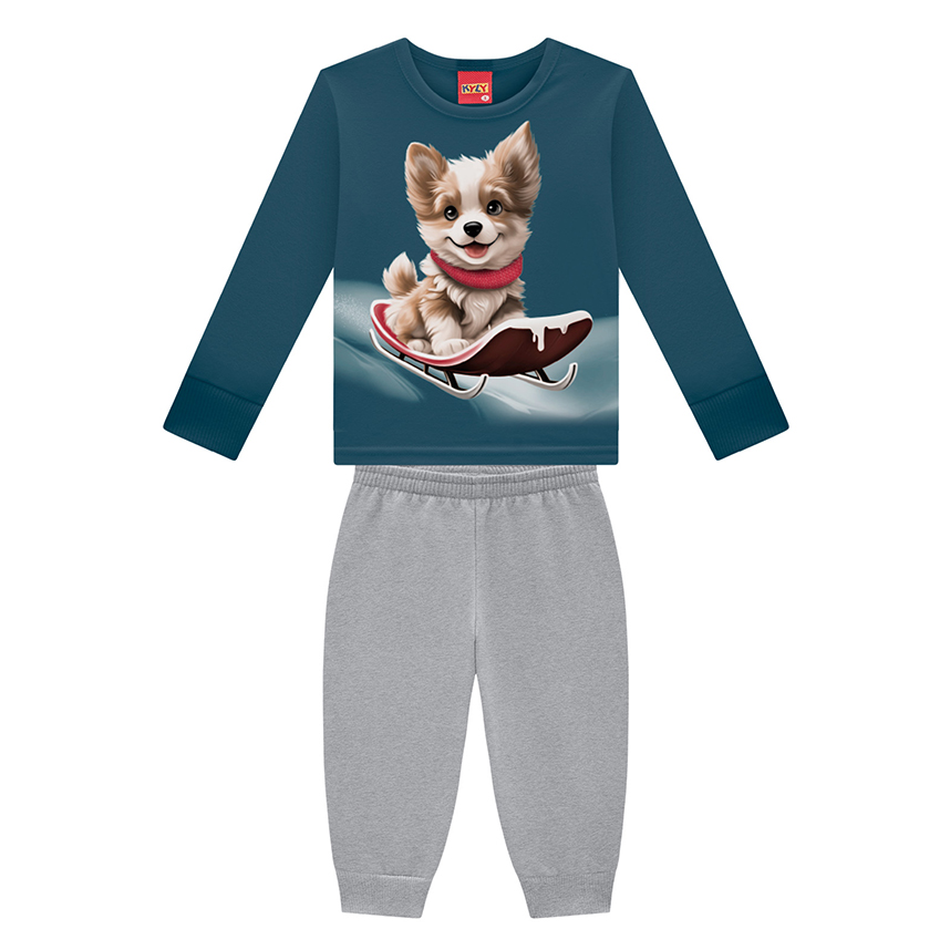 Conjunto Masculino Kyly em Moletom Peluciado Conjunto Masculino Kyly em Moletom Peluciado