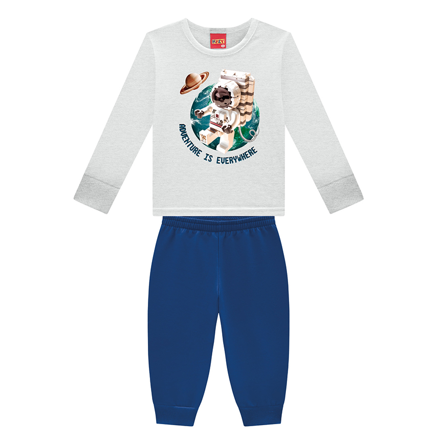 Conjunto Masculino Kyly em Moletom Peluciado