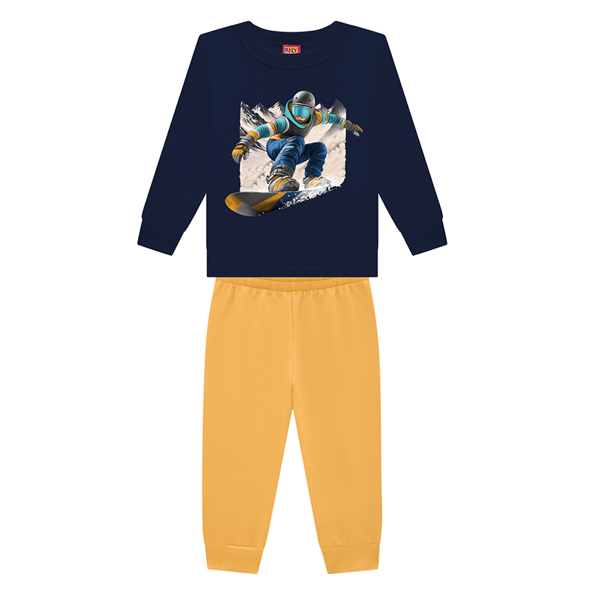 Conjunto Masculino Kyly em Moletom Peluciado