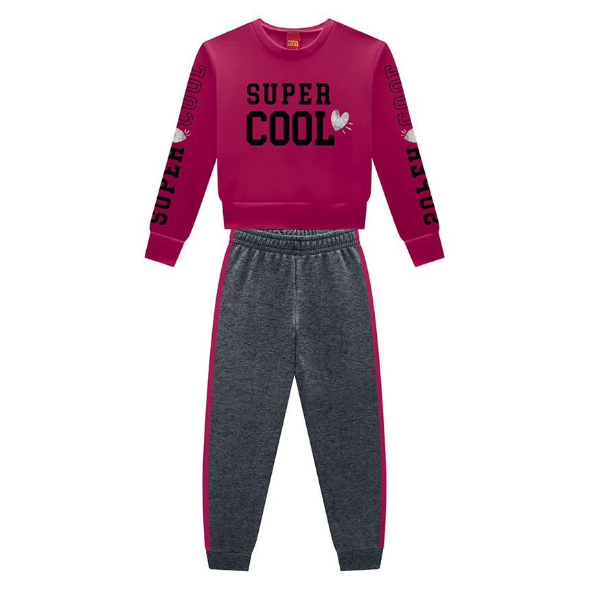 Conjunto Kyly Feminino em Moletom Peluciado