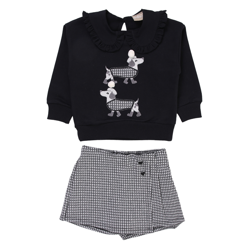 Conjunto Milon Blusa em Cotton e Calça em Moletom