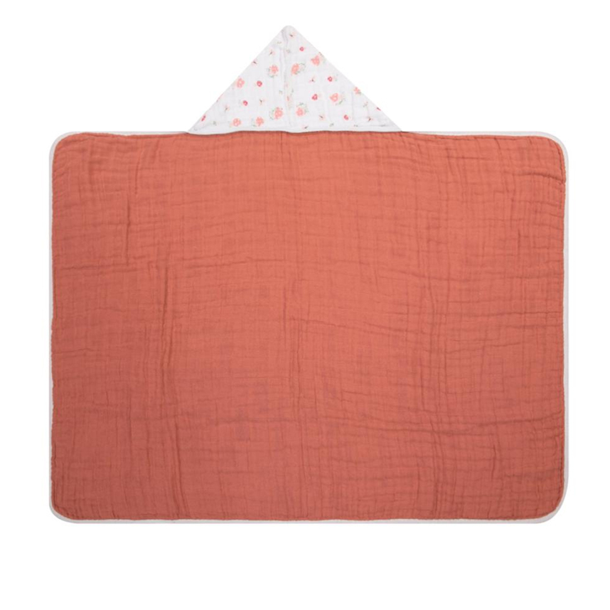 Toalha De Banho Bebê Papi Soft Com Capuz Estampa Cogumelo