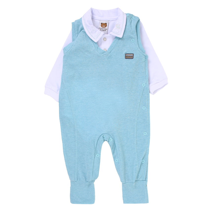 Macacão Longo Bebê Aconchego Do Bebê Sortido Macacão Longo Bebê Aconchego Do Bebê Sortido