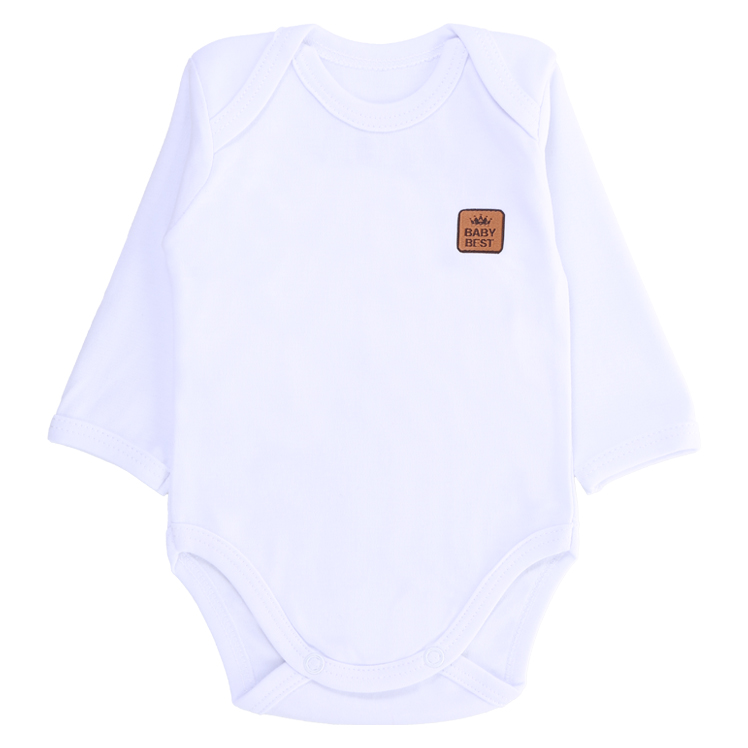 Kit Body Manga Longa Baby Best Algodão Pima UV50+ - 3 Peças