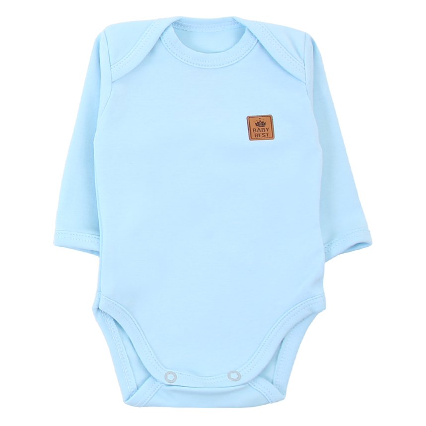 Kit Body Manga Longa Baby Best Algodão Pima UV50+ - 3 Peças