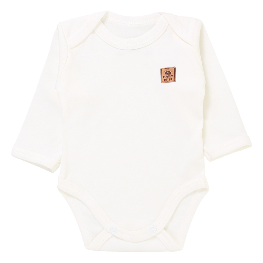 Kit Body Manga Longa Baby Best Algodão Pima UV50+ - 3 Peças