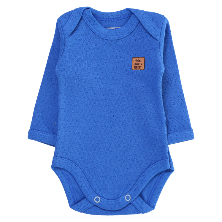 Kit Body Manga Longa Baby Best Jacquard - 2 Peças