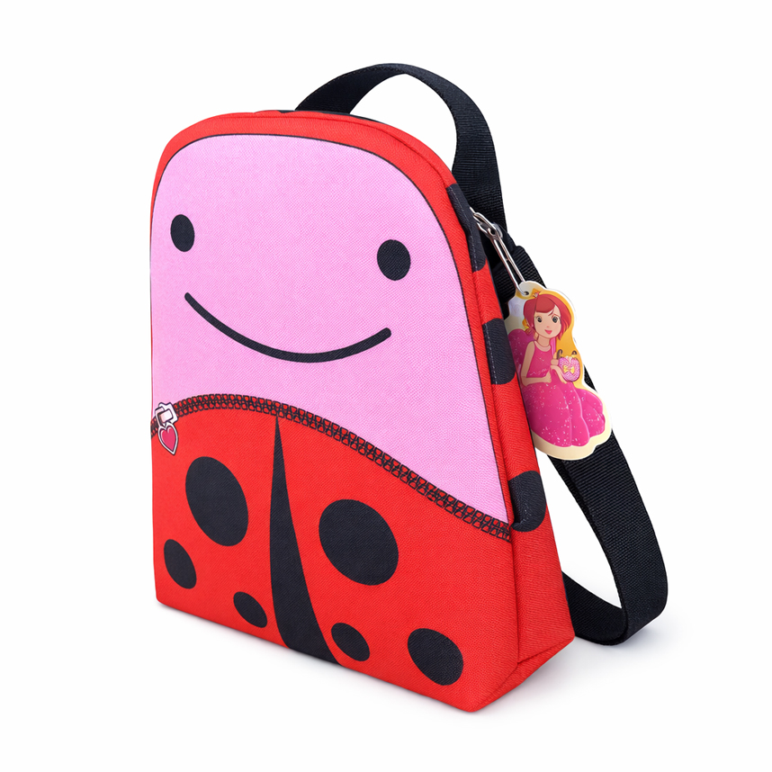 Mochila Infantil Princesa Pink Estampa Joaninha