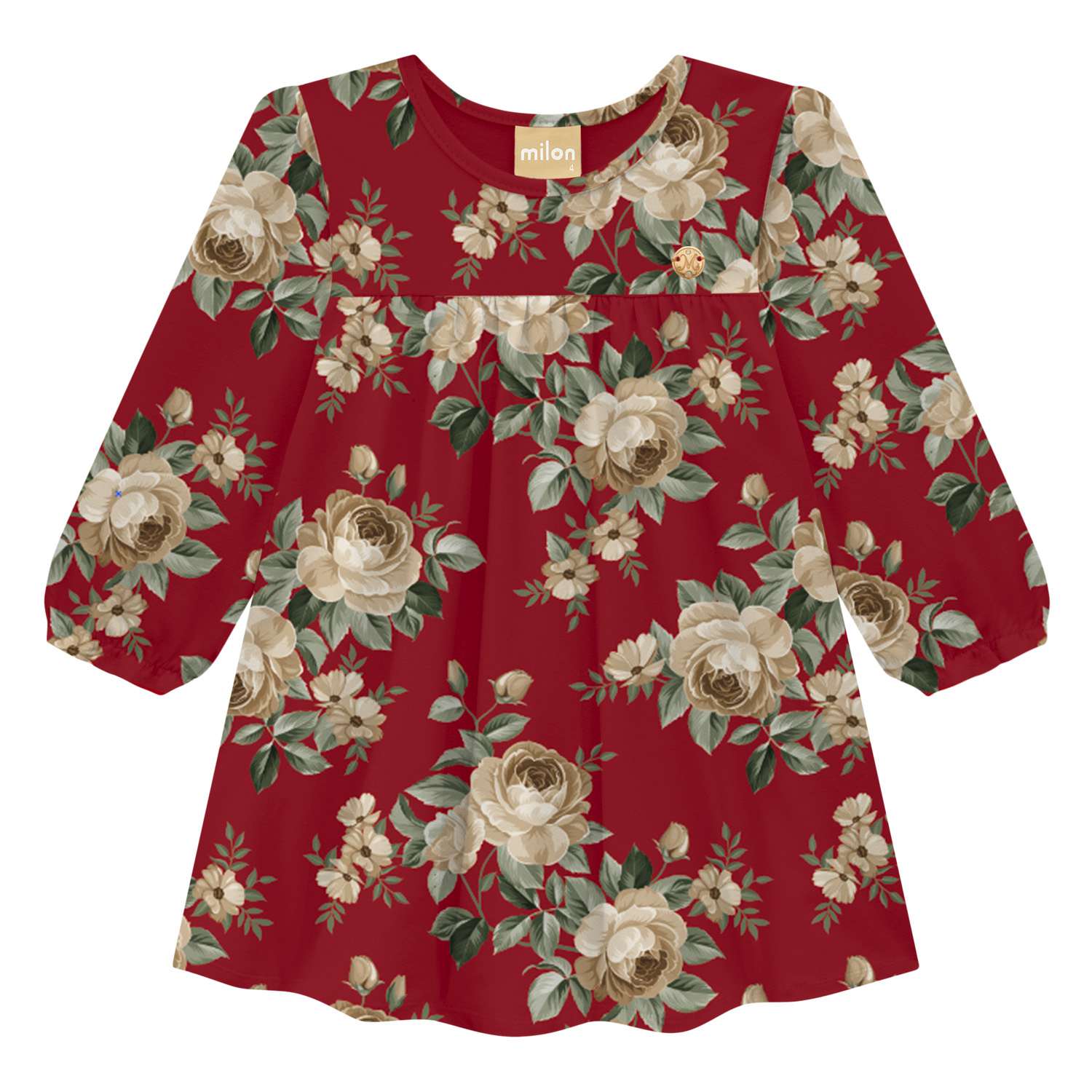 Vestido Milon em Cotton com Estampa Floral Vestido Milon em Cotton com Estampa Floral