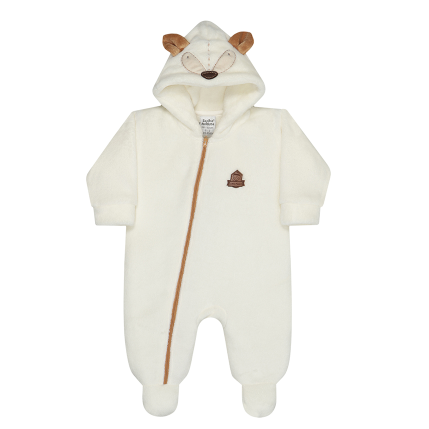 Macacão Manga Longa em Plush com Capuz Sonho Mágico