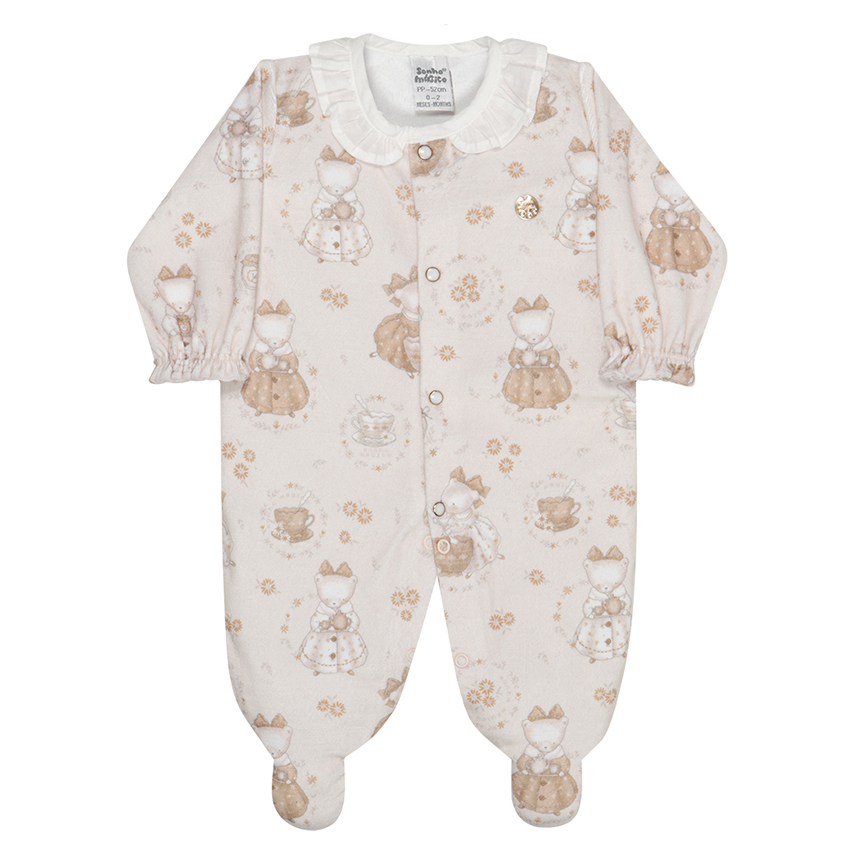 Macacão Manga Longa em Plush Sonho Mágico