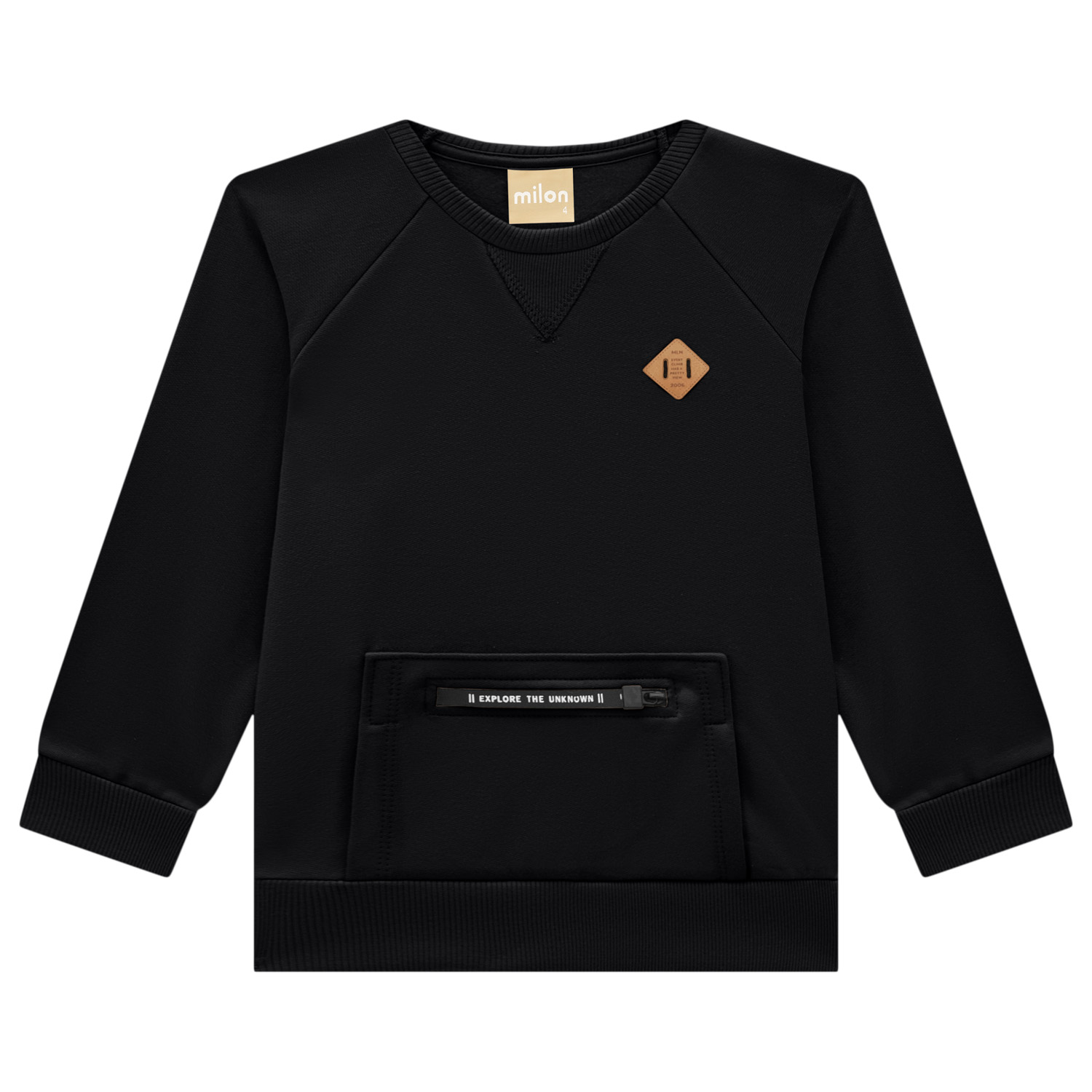 Blusão Infantil Moletom Milon Explore Com Zíper