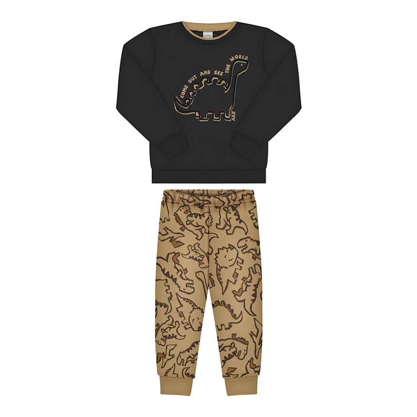 Conjunto Infantil Alakazoo Moletom com Dinossauros