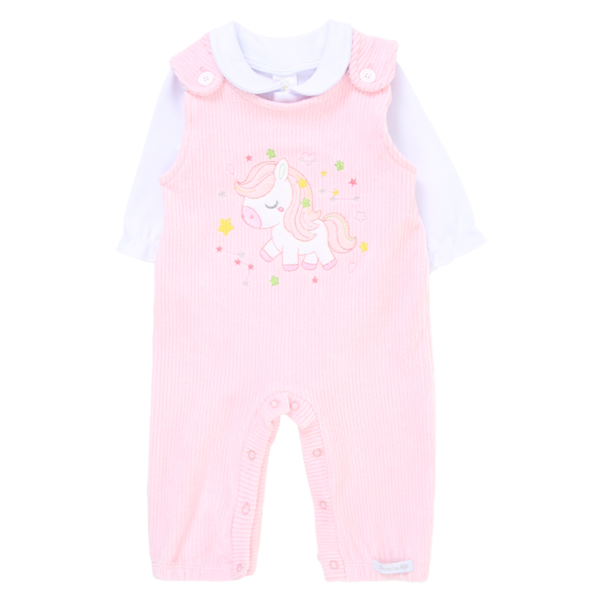 Macacão Longo Bebê Presente De Anjo Plush Unicórnio + Body