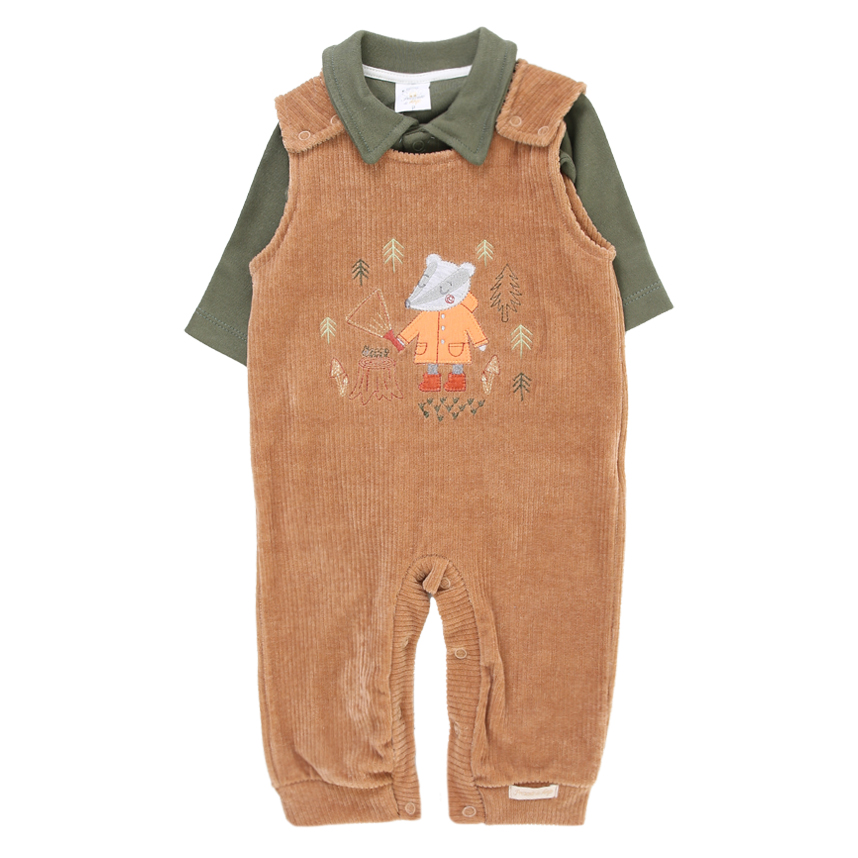 Macacão Longo Bebê Presente De Anjo Plush Guaxin + Body