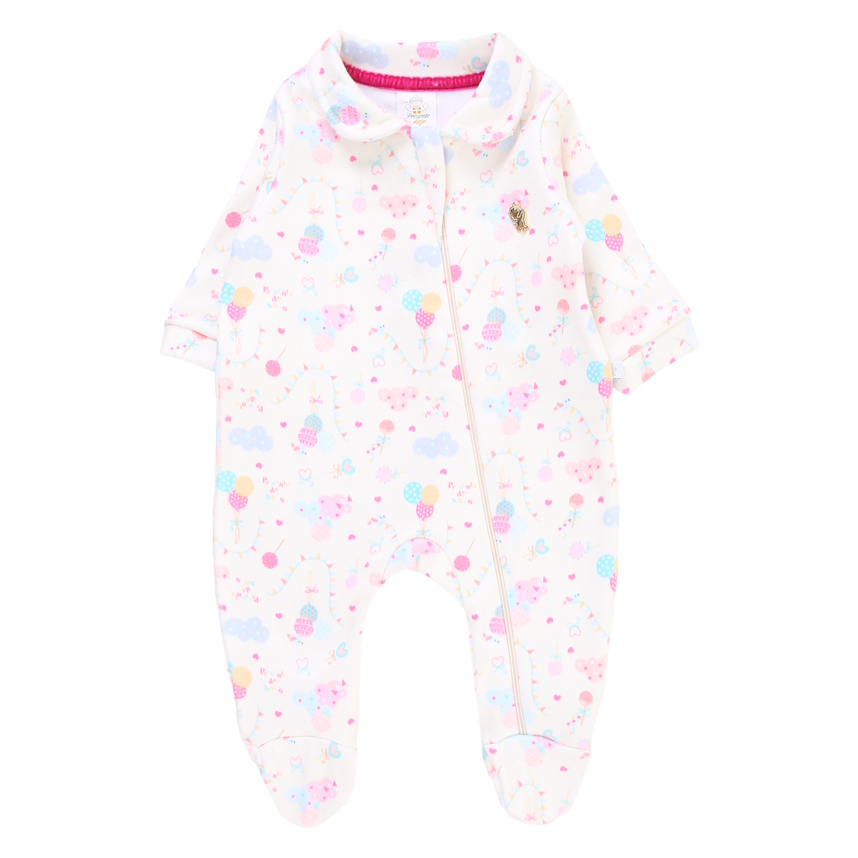 Macacão Longo Bebê Presente de Anjo Soft Estampa Balão