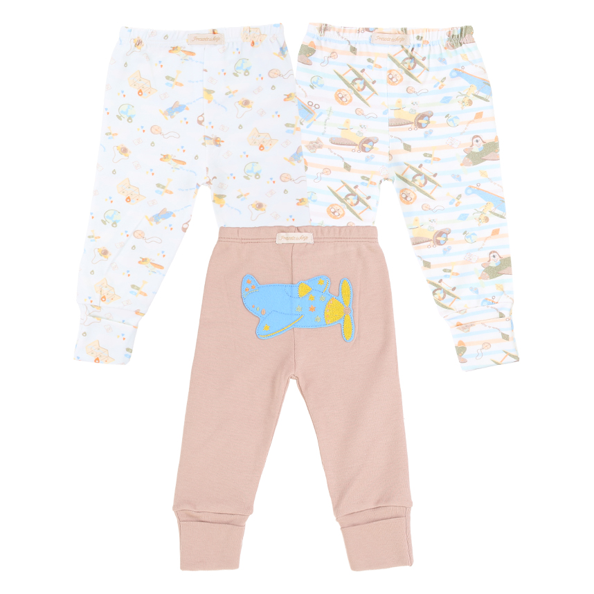 Kit Mijão Bebê Presente de Anjo Suedine Vira Pé Avião - 3 Peças Kit Mijão Bebê Presente de Anjo Suedine Vira Pé Avião - 3 Peças