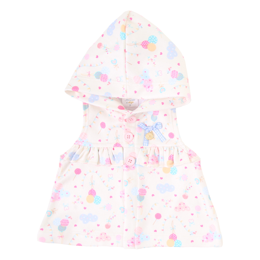 Conjunto Bebê Presente de Anjo Com Colete Estampa Zebra