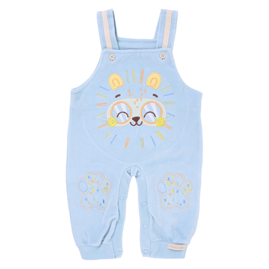 Macacão Longo Bebê Presente de Anjo Jardineira Bordado Leão Macacão Longo Bebê Presente de Anjo Jardineira Bordado Leão