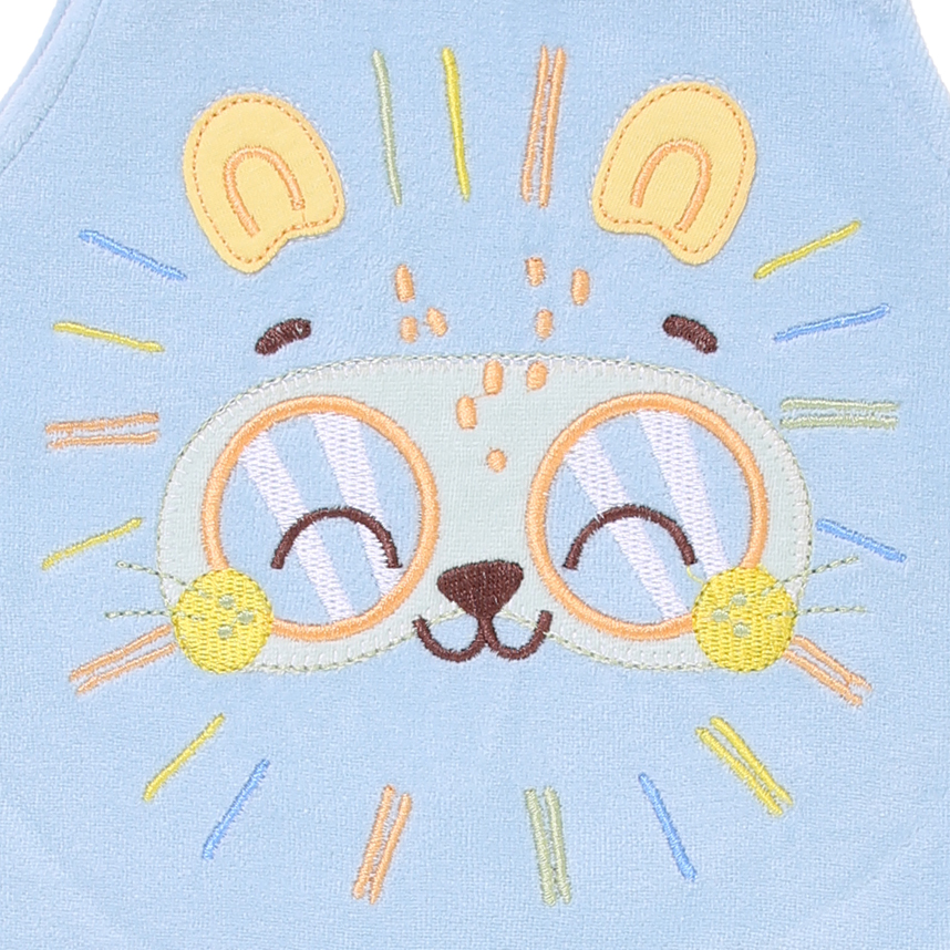 Macacão Longo Bebê Presente de Anjo Jardineira Bordado Leão Macacão Longo Bebê Presente de Anjo Jardineira Bordado Leão