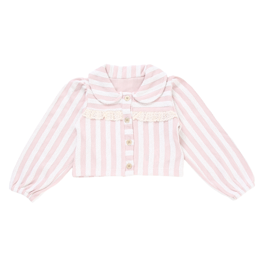 Conjunto Infantil Kiki Blusa Listrada Saia Tule