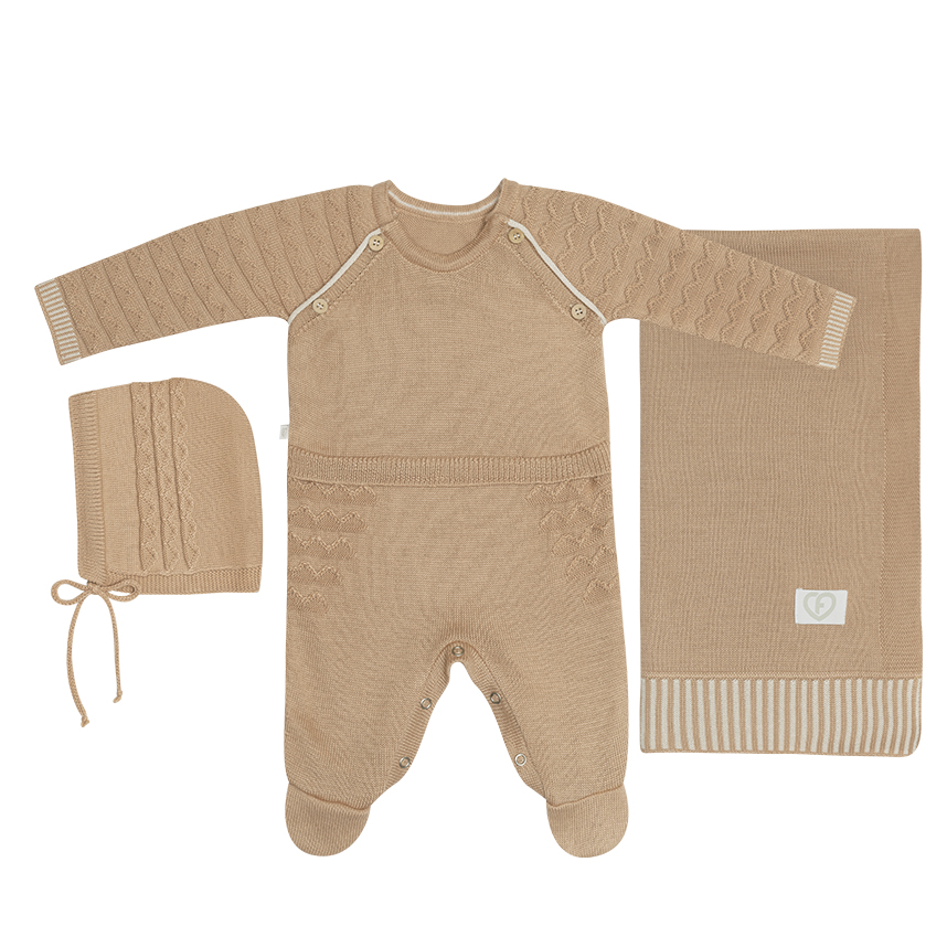 Saída Maternidade Fofinho em Tricô Saída Maternidade Fofinho em Tricô