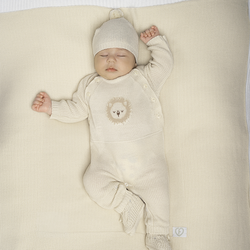 Saída Maternidade Fofinho em Tricô e Suedine