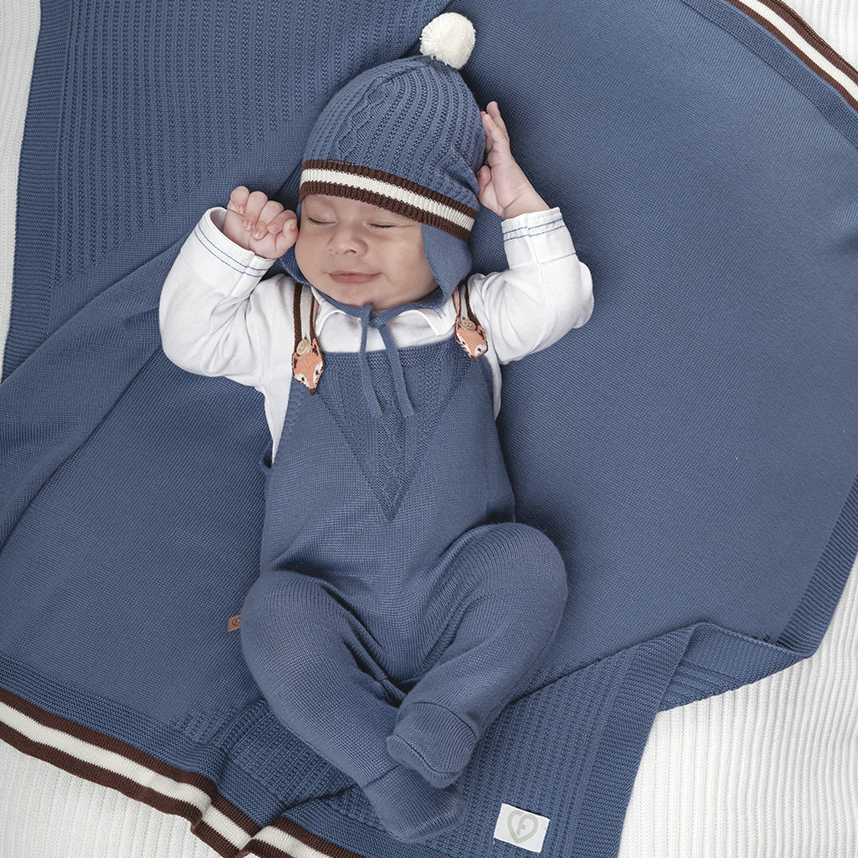 Saída Maternidade Fofinho em Tricô e Suedine Saída Maternidade Fofinho em Tricô e Suedine