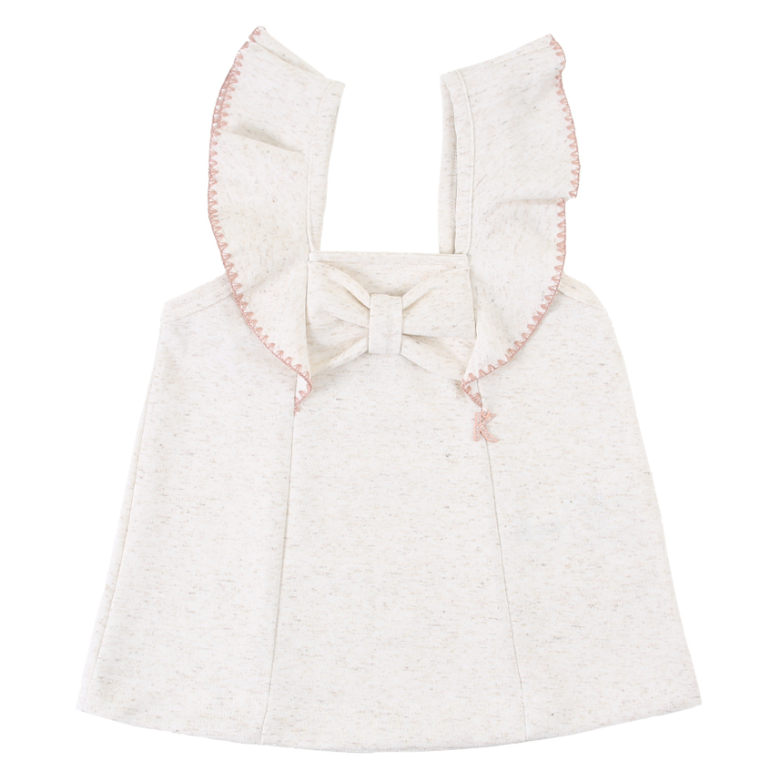 Salopete Infantil kiki Em Moletom E Blusa Em Malha Acetinada