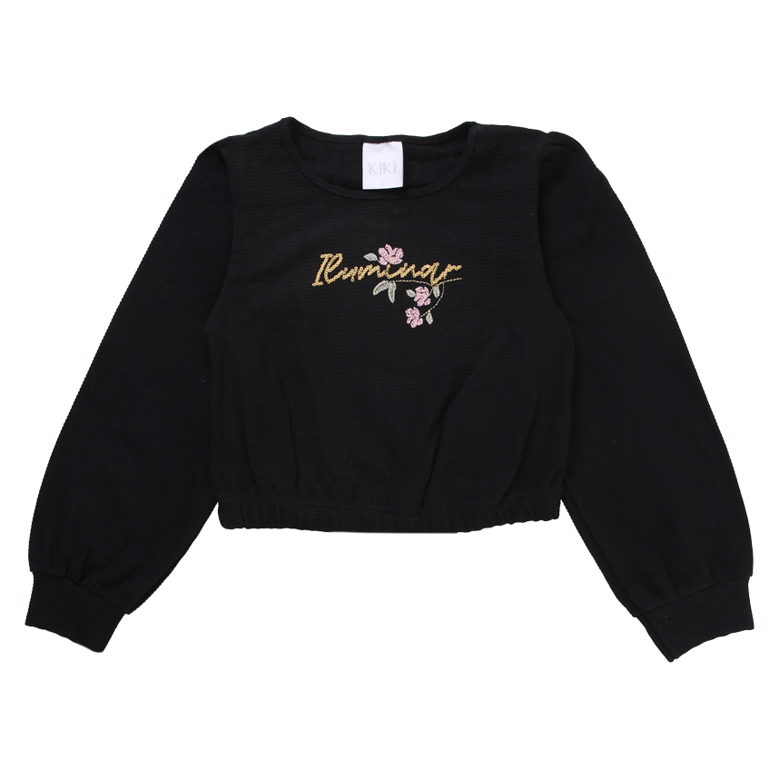 Conjunto Infantil Kiki Blusa Manga Longa Texturizada