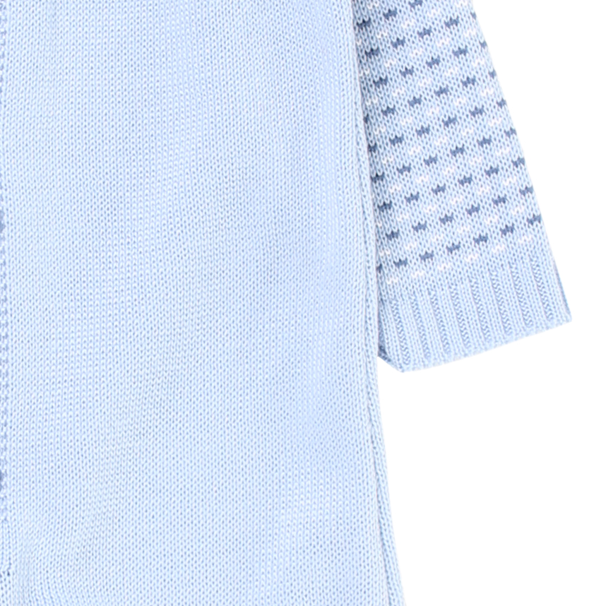 Macacão Fofinho em Tricô Manga Longa com Botões