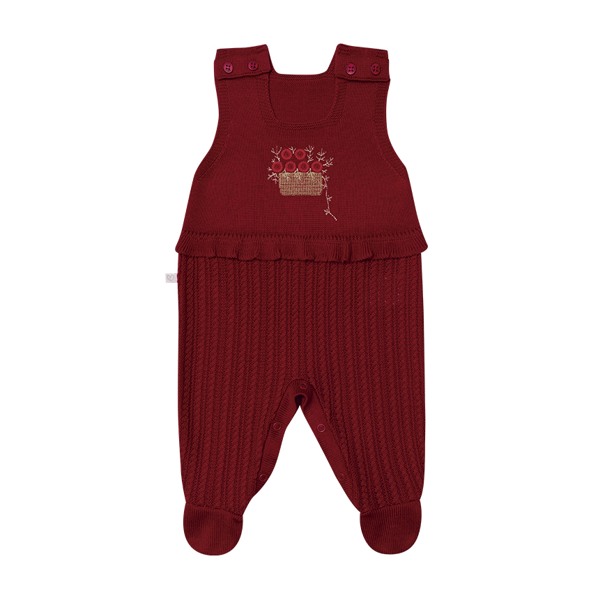 Jardineira Fofinho em Tricô Jardineira Fofinho em Tricô