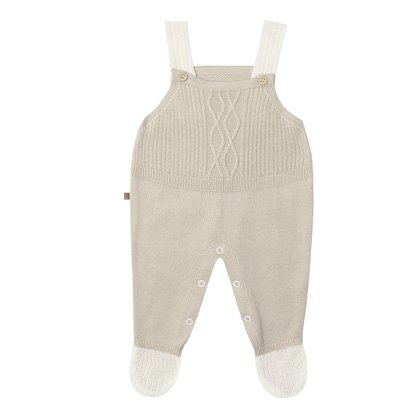 Jardineira Fofinho em Tricô com Botões Jardineira Fofinho em Tricô com Botões