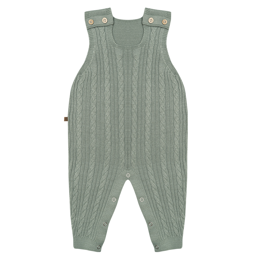 Jardineira Fofinho em Tricô com Botões Jardineira Fofinho em Tricô com Botões