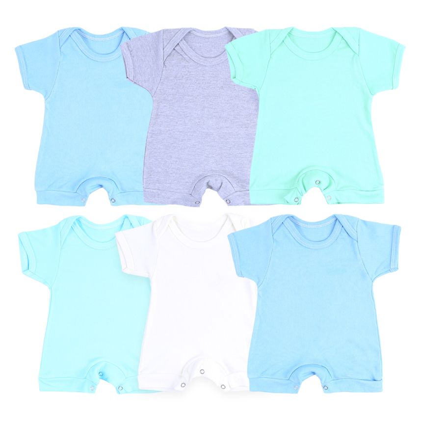 Macacão Curto Top Chot Canelado Liso Kit 06 Peças Sortidas Macacão Curto Top Chot Canelado Liso Kit 06 Peças Sortidas