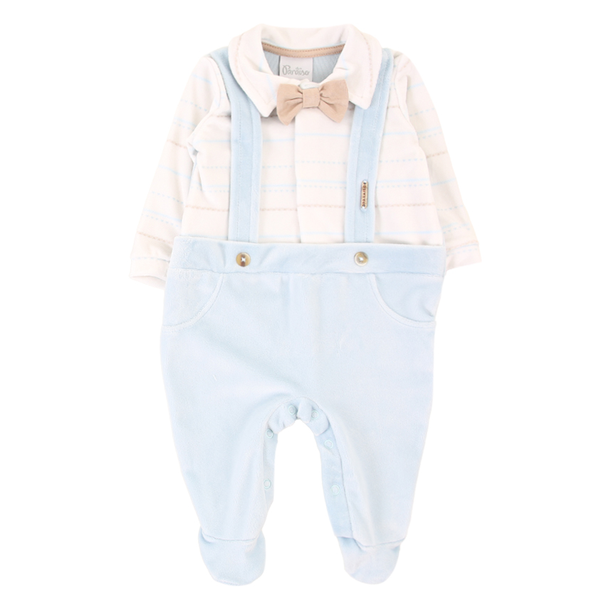 Saída de Maternidade Paraiso com Macacão Gravata e Manta