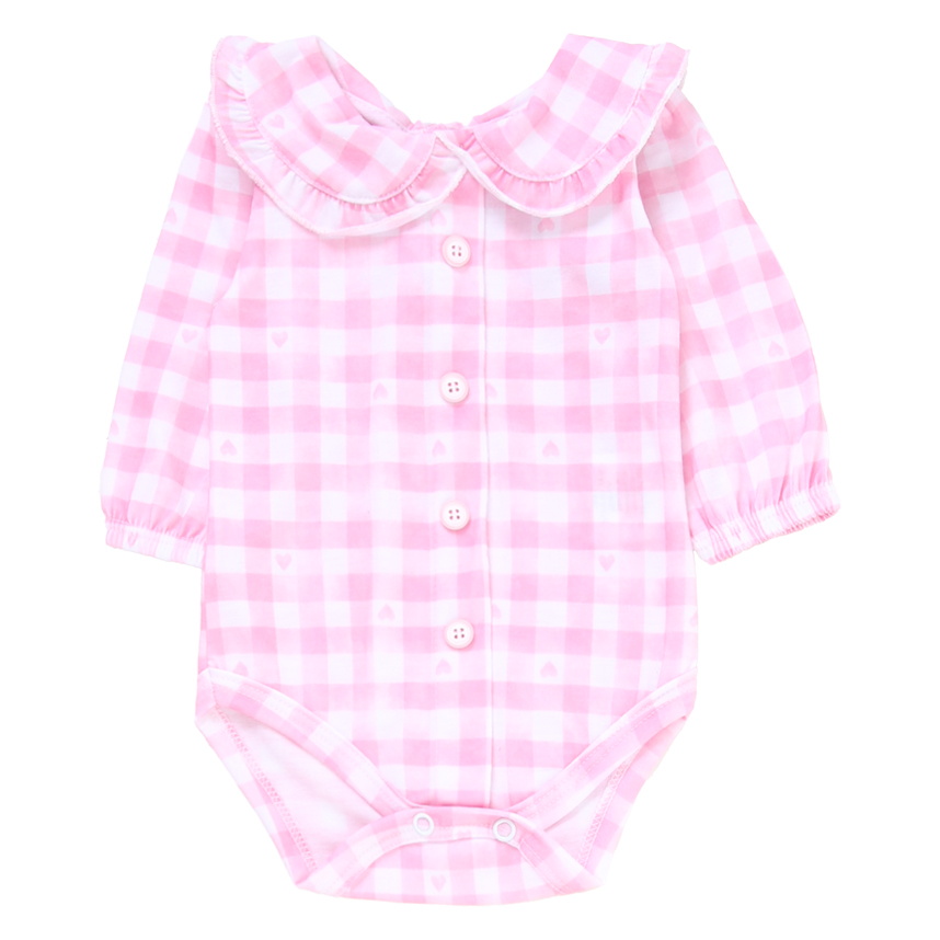 Conjunto Bebê Iaze Body Manga Longa Cats Com Babado