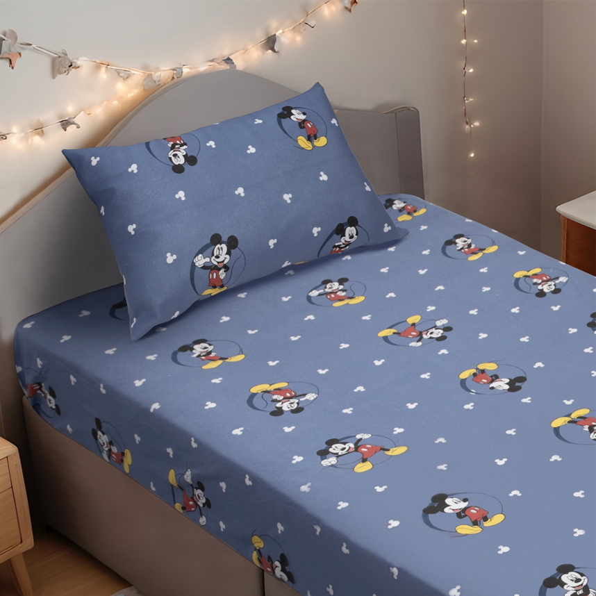 Jogo de Lençol e Fronha Portallar Estampa Mickey Jogo de Lençol e Fronha Portallar Estampa Mickey