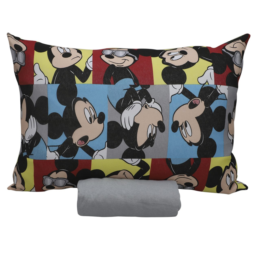 Jogo de Lençol e Fronha Portallar Estampa Mickey Jogo de Lençol e Fronha Portallar Estampa Mickey