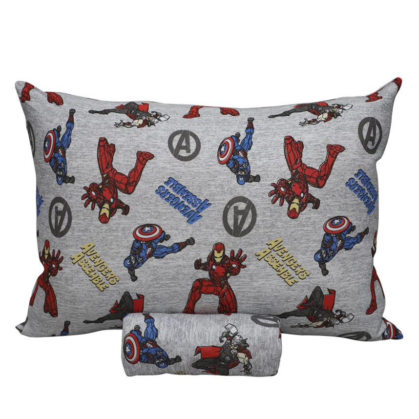 Jogo de Lençol e Fronha Portallar Estampa Avengers Jogo de Lençol e Fronha Portallar Estampa Avengers